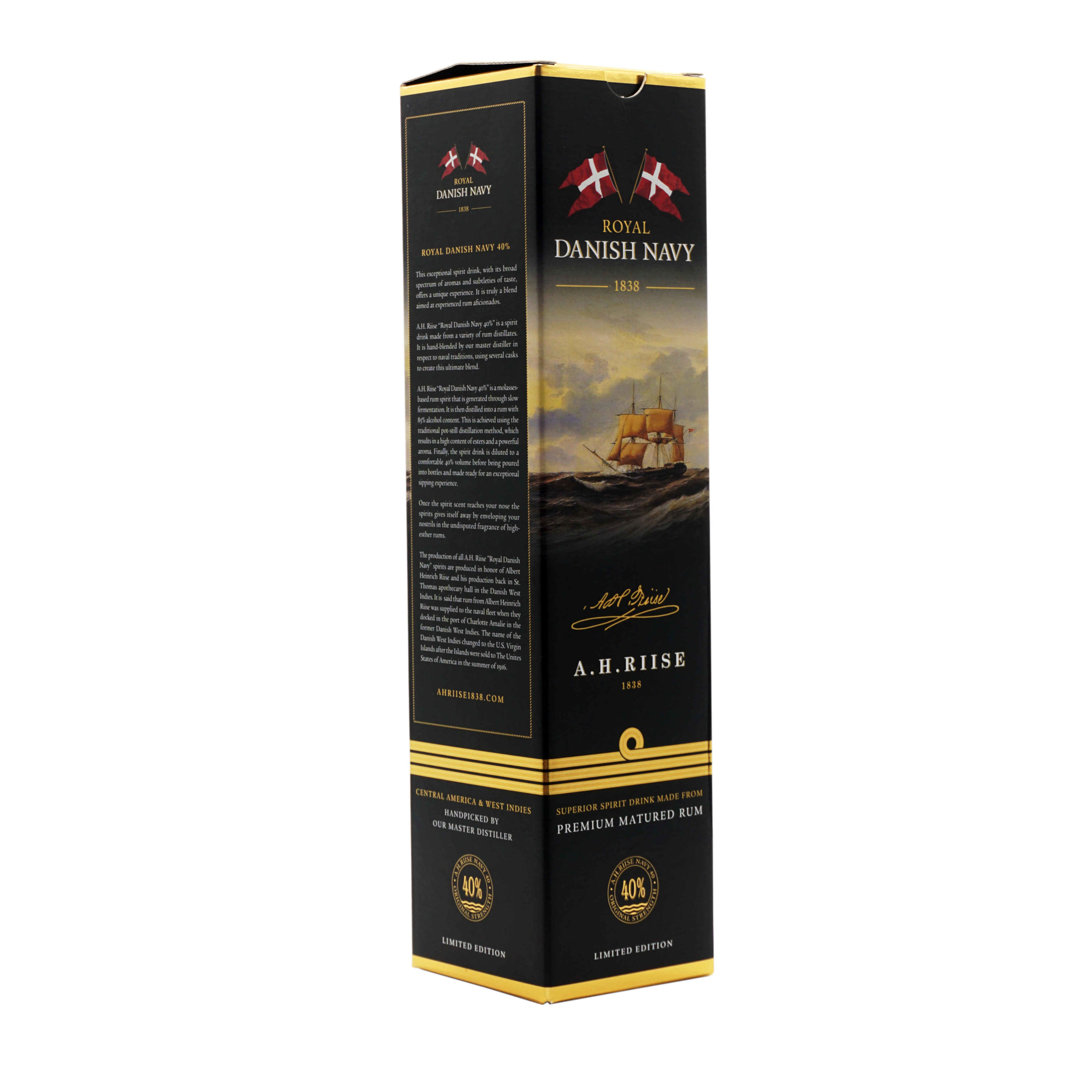 AH Riise Danish Navy 40% Karton