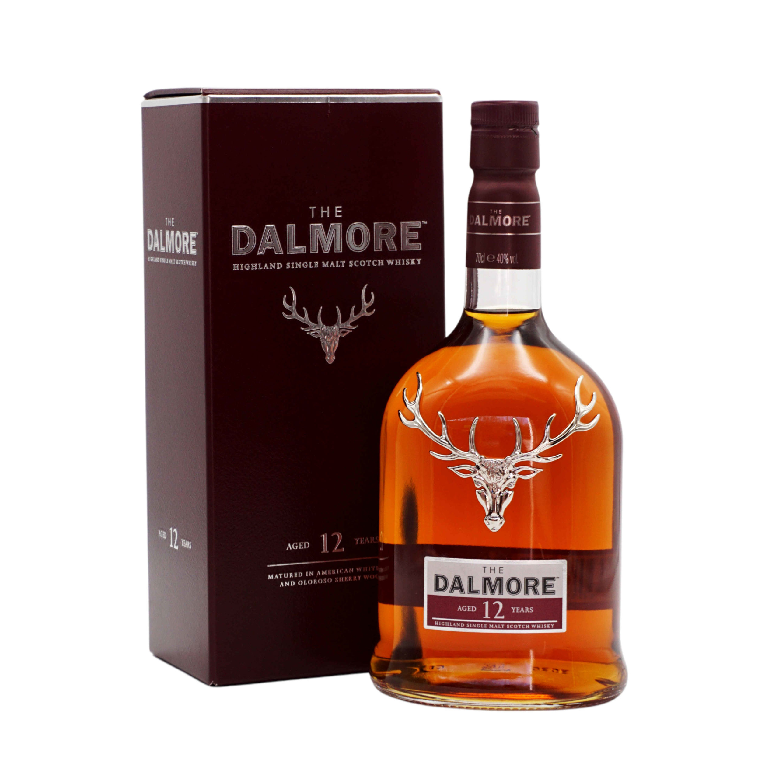 The Dalmore 12 Jahre Highland Single Malt Scotch Whisky 40% 0,7l Flasche Karton