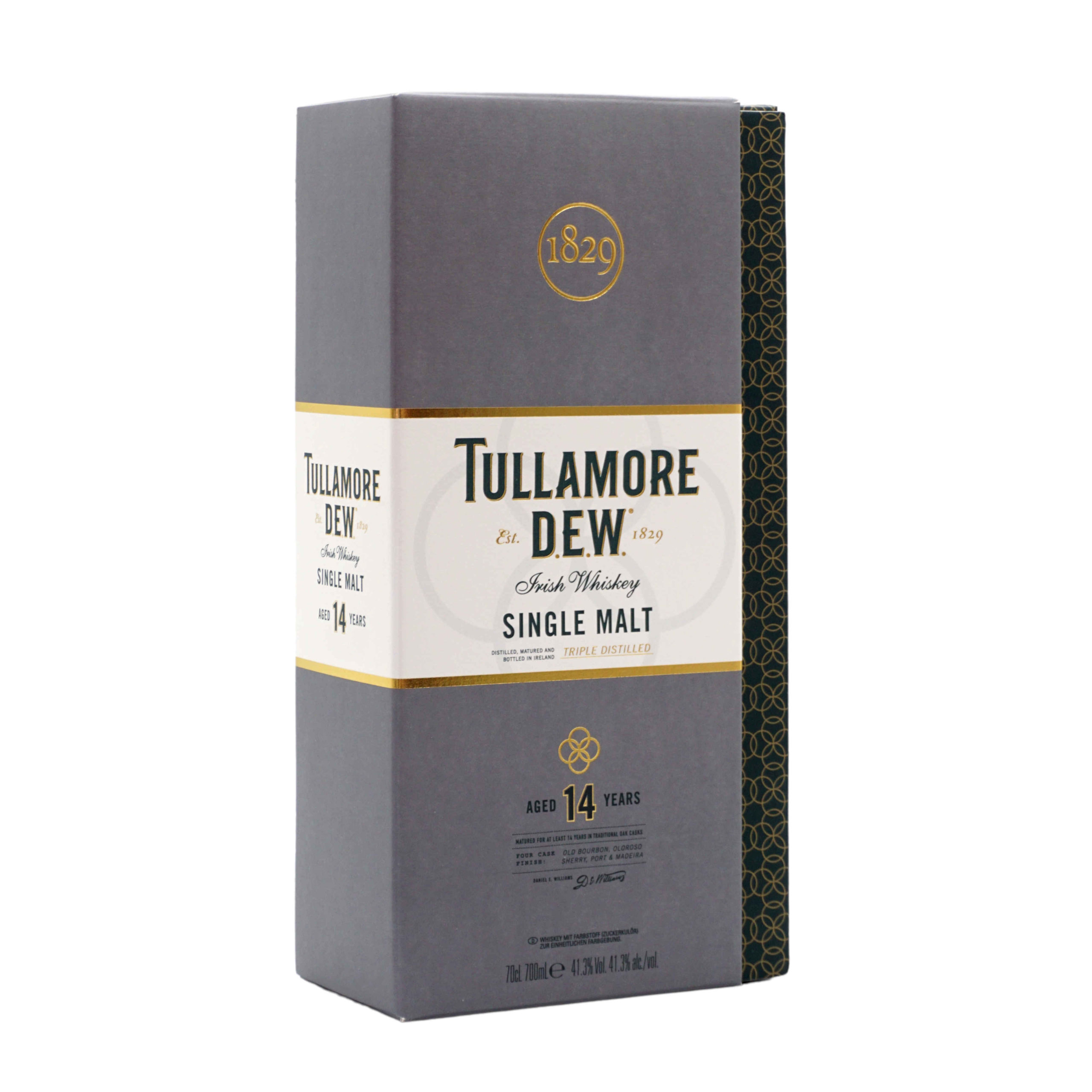 Tullamore Dew 14 Jahre irish SIngle Malt Whiskey 41,3% 0,7l Karton